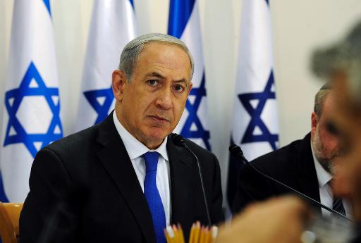Benjamin Netanyahu participa de reunião de gabinete em Sde Boker, no deserto de Negev. Foto: DAVID BUIMOVITCH /AFP