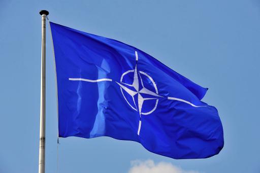 Bandeira da Otan na sede da organiza&ccedil;&atilde;o em Bruxelas. Foto: Georges Gobet/Arquivo/AFP Photo