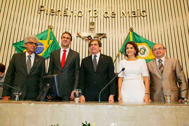 Camilo Santana &eacute; empossado governador do Cear&aacute;. Foto: Edson J&uacute;nior/ Assembleia Legislativa do Cear&aacute;/