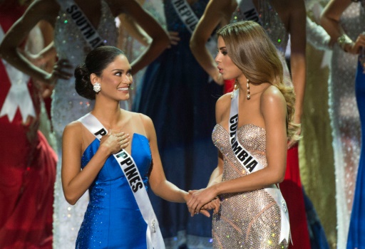 Coroa e faixa foram retiradas da Miss Colômbia e entregues à Miss Filipina. Foto: Valerie Macon/AFP(Coroa e faixa foram retiradas da Miss Colômbia e entregues à Miss Filipina. Foto: Valerie Macon/AFP) Coroa e faixa foram retiradas da Miss Colômbia e entregues à Miss Filipina. Foto: Valerie Macon/AFP/Coroa e faixa foram retiradas da Miss Colômbia e entregues à Miss Filipina. Foto: Valerie Macon/AFP