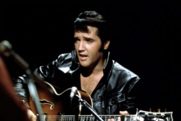 Elvis durante gravação do