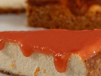 A base do cheesecake é de biscoito diet. Foto: Tal e Qual/Divulgação
