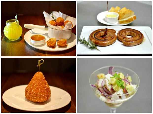 Bolinhos de rabada vão muito bem com o refrescante drinque Haus; Linguiça alemã é apimentada na medida certa; Coxinha ganha crocante de gergelim; e Ceviche é uma boa opção para os mais leves. Créditos: Larissa Nunes/Vagalume Comunicação() Bolinhos de rabada vão muito bem com o refrescante drinque Haus; Linguiça alemã é apimentada na medida certa; Coxinha ganha crocante de gergelim; e Ceviche é uma boa opção para os mais leves. Créditos: Larissa Nunes/Vagalume Comunicação/