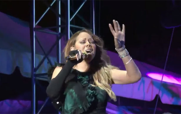 Cantora Mariah Carey em show na Jamaica. Cr&eacute;dito: YouTube/Reprodu&ccedil;&atilde;o/