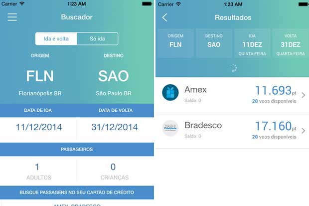 O aplicativo Oktoplus conta com 23 programas de fidelidade cadastrados. Foto: Reprodução() O aplicativo Oktoplus conta com 23 programas de fidelidade cadastrados. Foto: Reprodução/