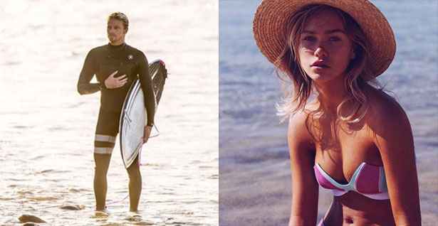O surfista Kolohe Andino e a modelo Zoe Cross. Cr&eacute;dito: Divulga&ccedil;&atilde;o/