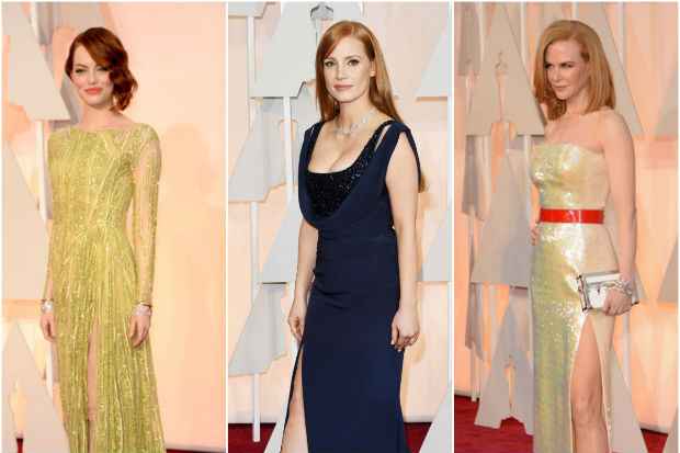 Nicole Kidman e Emma Stone se destacaram com look "fenda". Crédito: Instagram/Reprodução() Nicole Kidman e Emma Stone se destacaram com look "fenda". Crédito: Instagram/Reprodução/