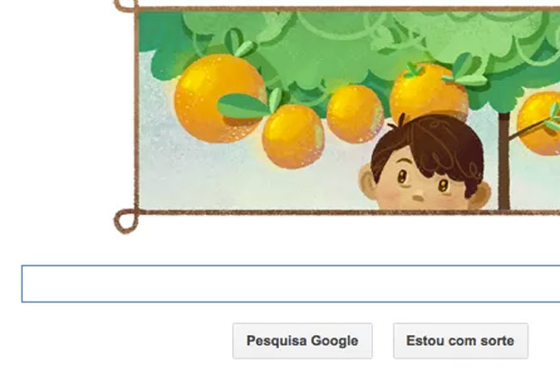 O escritor foi homenageado na página inicial do Google. Foto: Google/ Reprodução() O escritor foi homenageado na página inicial do Google. Foto: Google/ Reprodução/