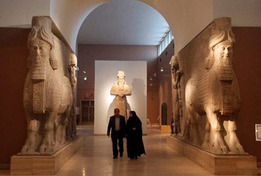 Visitantes no Museu de Bagdá. Foto: Ahmad Al-Rubaye/AFP Photo() Visitantes no Museu de Bagdá. Foto: Ahmad Al-Rubaye/AFP Photo/