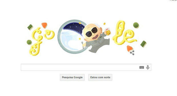 Google homenageou Ando com um doodle em sua página inicial. Foto: Reprodução/Google