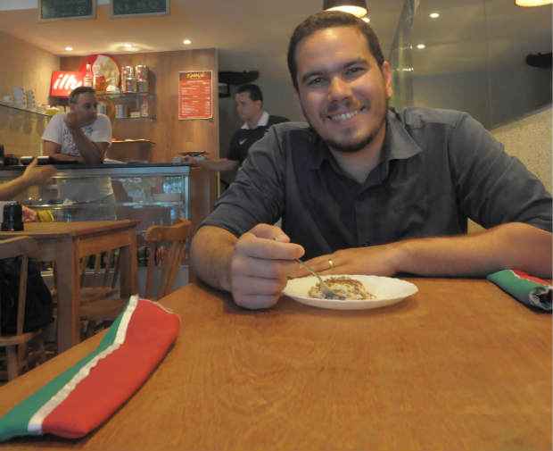 Marcos Fernandes garante que o gnocchi do italiano do Tiramissù, na Ilha do Leite, onde ele vai diariamente, é sem igual. Foto: Joao Velozo/ Esp.DP/ D.A.Press.