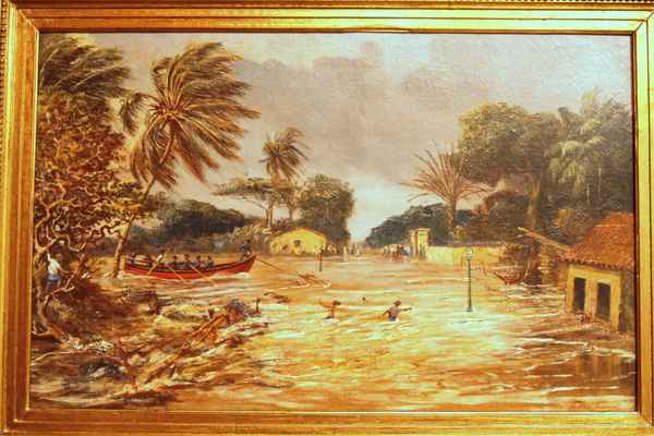 Pintura do pernambucano Telles Júnior que retrata enchente em Afogados também está no acervo do Museu do Estado