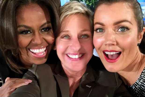 Michelle Obama, Ellen DeGeneres e atriz de "Scandal". Cr&eacute;dito: Instagram/Reprodu&ccedil;&atilde;o/