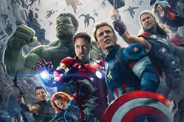 Longa mostrará embate dos Vingadores com o vilão robótico Ultron. Crédito: Marvel/Divulgação() Longa mostrará embate dos Vingadores com o vilão robótico Ultron. Crédito: Marvel/Divulgação/