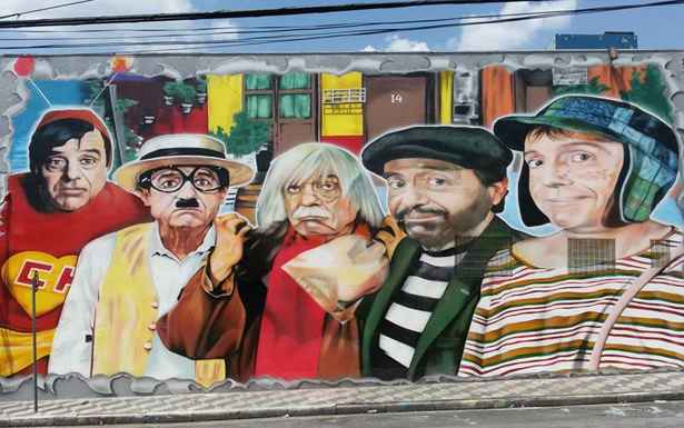 Paulo Terra já havia rendido tributo às personas de Bolaños em outro muro da zona sul de São Paulo. Foto: Facebook/Paulo Terra/Reprodução