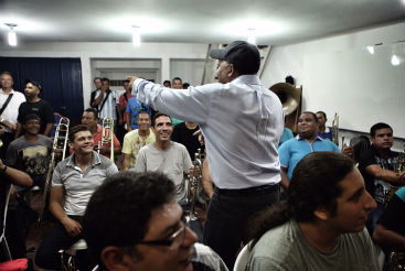 Wynton Marsalis no Grêmio Henrique Dias. Crédito: Beto Figueiroa/ Trago Boa Notícia