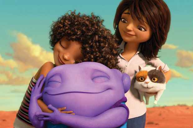 Humanos e alienígenas vivem em harmonia em "Cada um na sua casa". Crédito: DreamWorks Animation/Divulgação/