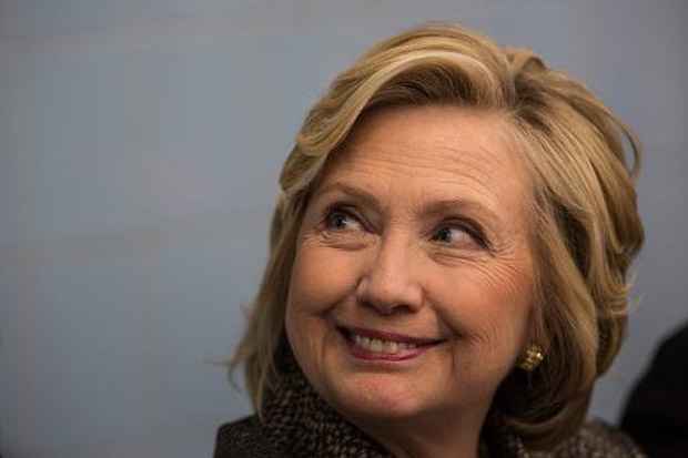 ex-secretária de Estado americana Hillary Clinton durante coletiva de imprensa, em Nova York, no dia 1º de abril de 2015. Foto: Andrew Burton/AFP/Getty Images North America/Arquivos