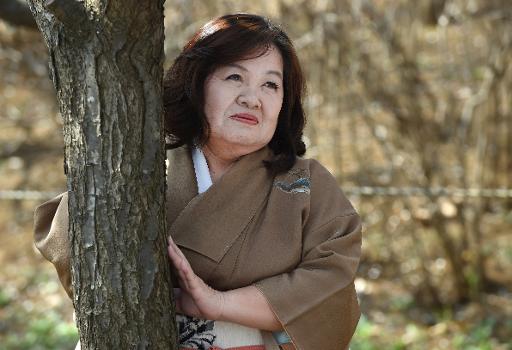 Yusue Tomita, 61 anos, atriz da "gerontopornografia", ou pornografia da terceira idade, que explora os limites do erotismo e rompe as normas sociais em Tsurugashima, no dia 17 de março de 2015. Foto: AFP/Arquivos TORU YAMANAKA