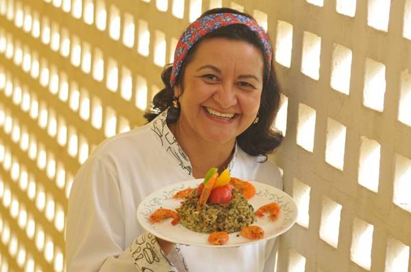 A chef Márcia Latão aposta no arroz de cuxá, que leva o cereal e camarões. Foto: Minervino Junior/CB/D.A Press/