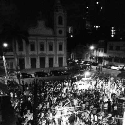 Pátio de Santa Cruz foi ocupado na festa pós-filme. Foto: Edf Texas/ Facebook