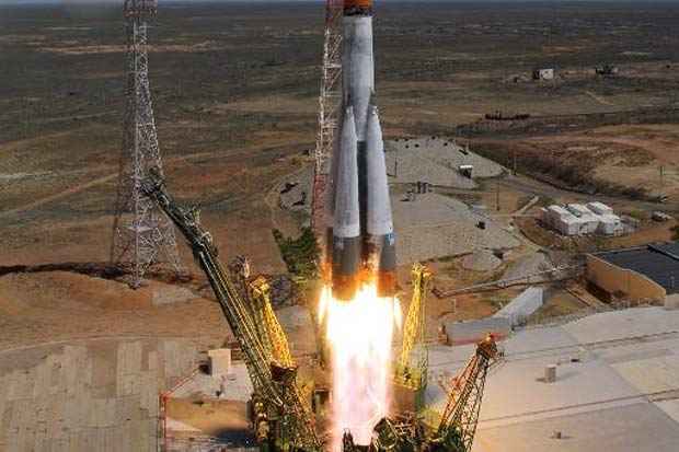 Lançamento da nave russa Progress em 28 de abril de 2015. Foto: AFP() Lançamento da nave russa Progress em 28 de abril de 2015. Foto: AFP/