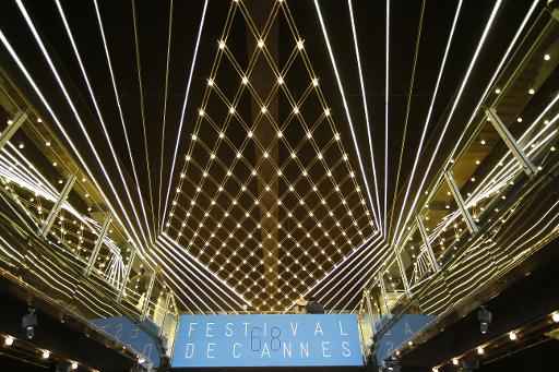 Interior do Palácio dos Festivais. Foto: AFP/VALERY HACHE/ Interior do Palácio dos Festivais. Foto: AFP/VALERY HACHE/