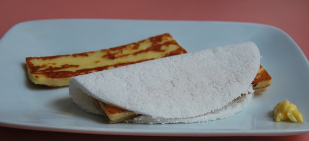 Tapioca de queijo coalho. Foto: Bernardes Comunicação/ Divulgação