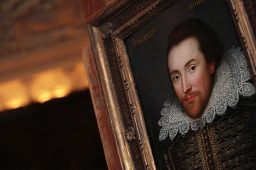 Um retrato de William Shakespeare. Foto: AFP/Arquivos Leon Neal/
