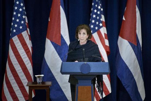 Roberta Jacobson, subsecretária de Estado para o Hemisfério Ocidental, em Washington, DC, no dia 27 de fevereiro de 2015. Foto: Brendan Smialowski/AFP/Arquivos/