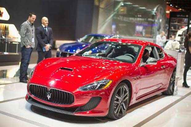Um carro esportivo da marca Maserati. Fotos: Scott Olson/Getty/AFP/Arquivos/ Um carro esportivo da marca Maserati. Fotos: Scott Olson/Getty/AFP/Arquivos/