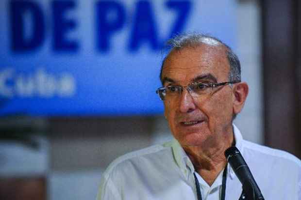 Humberto de la Calle, chefe da delegação colombiana para os diálogos de paz, em Havana, no dia 21 de maio de 2015. Foto: Yamil Lage/AFP/ Humberto de la Calle, chefe da delegação colombiana para os diálogos de paz, em Havana, no dia 21 de maio de 2015. Foto: Yamil Lage/AFP/