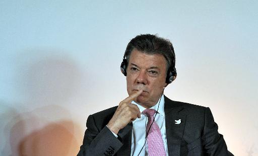 O presidente colombiano, Juan Manuel Santos, em Bogotá, no dia 22 de maio de 2015 - Foto: AFP Guillermo Legaria/AFP Guillermo Legaria O presidente colombiano, Juan Manuel Santos, em Bogotá, no dia 22 de maio de 2015 - Foto: AFP Guillermo Legaria/AFP Guillermo Legaria