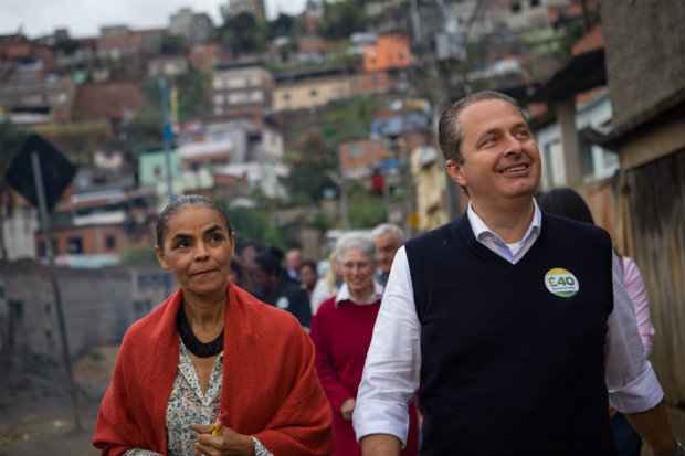 Marina ao lado do falecido ex-governador de Pernambuco, Eduardo Campos. (Foto: Divulgação/PSB)/ Marina ao lado do falecido ex-governador de Pernambuco, Eduardo Campos. (Foto: Divulgação/PSB)/