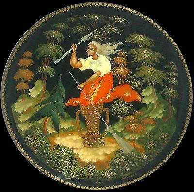 A Baba Yaga assustou gerações de crianças nos países eslavos. Crédito: Palavras NO AR/Reprodução do Facebook