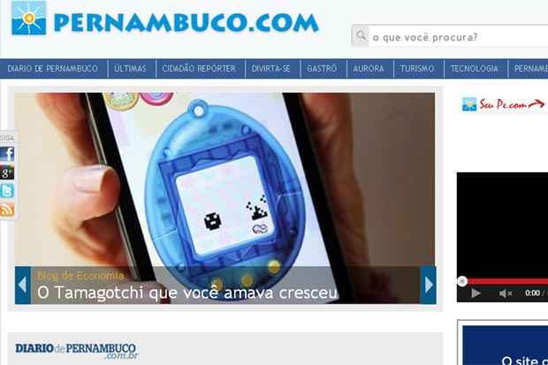 Esse foi o último layout antes da mudança para o atual, em 2014. Foto: Web Archive/Reprodução