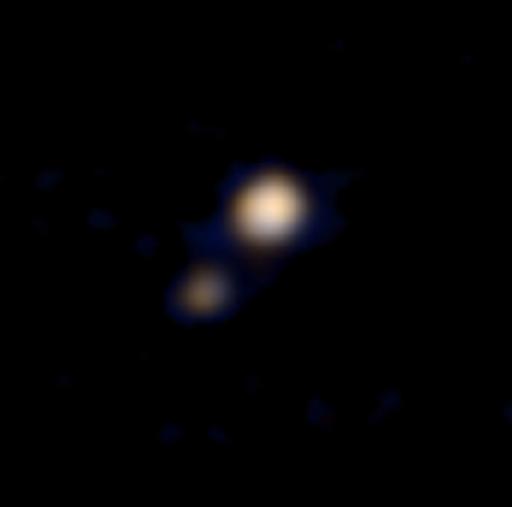 (Nasa) Imagem do planeta Plutão e sua lua, Charon, tirada pela nave New Horizons, no dia 9 de abril de 2015
Foto: AFP/Arquivos --/ (Nasa) Imagem do planeta Plutão e sua lua, Charon, tirada pela nave New Horizons, no dia 9 de abril de 2015
Foto: AFP/Arquivos --/