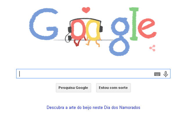 Doodle faz referência às músicas especiais para cada casal. Foto: Google/Reprodução
