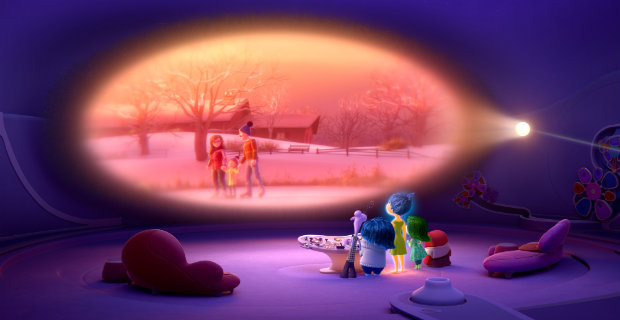 Dentro da cabeça de Riley, criaturinhas acionam emoções e desejos dela. Foto: Disney-Pixar/Divulgação/
