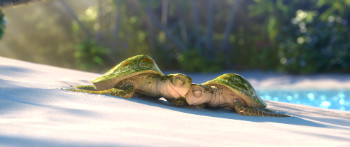 Curta-metragem Lava, sobre amor entre duas ilhas vulcânicas, será exibido antes do filme. Foto: Disney-Pixar/Divulgação