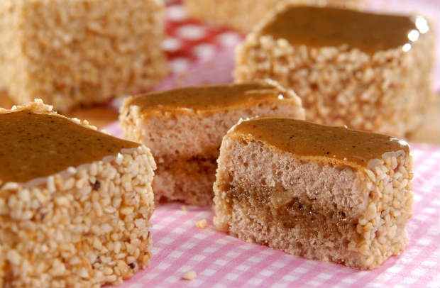 Bolo Paçoca com Doce de Leite de Rapadura. Foto: Fleischmann/ Divulgação