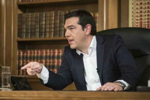 Foto: O premier grego, Alexis Tsipras. Foto: Gabinete do Premier/AFP Andrea Bonetti./