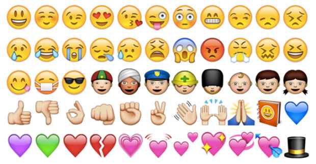Ícones foram criados no fim da década de 90, viraram mania e vêm sendo utilizados para substituir mensagens de texto. (Foto: Reprodução/GetEmoji.com)/