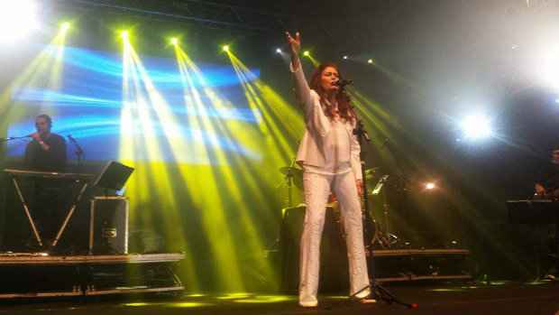 Joanna encerra noite dedicada à música romântica com show emocionante. Foto: Marina Simões/DP/D.A Press