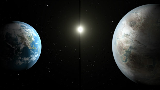 Montagem entre os dois planetas e suas estrelas. (Foto: NASA/JPL-Caltech/T. Pyle)/ Montagem entre os dois planetas e suas estrelas. (Foto: NASA/JPL-Caltech/T. Pyle)/