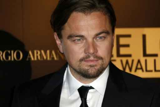 O ator Leonardo Di Caprio durante a premiere do filme