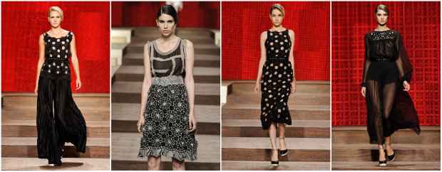 Preto e branco deram o tom do desfile. Fotos: Aurea Prates/Divulgação oficial