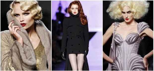 Gaultier se inspirou em divas, especialmente em Micheline Presle. Fotos: gaultier.com/Reprodução
