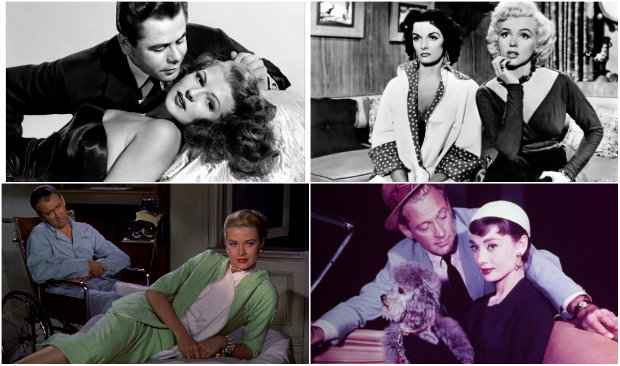 Gilda, Eles preferem as loiras, Janela indiscreta e Sabrina encabeçam a lista. Fotos: Divulgação