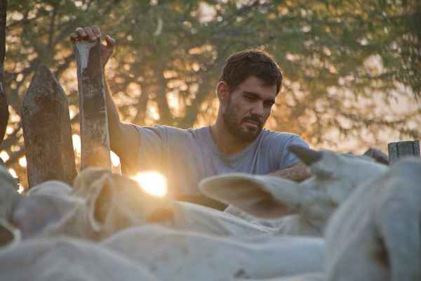 Juliano Cazarré em cena de Boi Neon. Foto: Mateus Sá/ Divulgação/